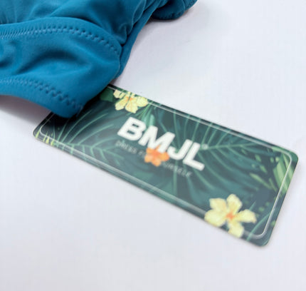 Blooming Jelly Tummy Control Bikini Set - Turquoise Blue SIZE LARGE