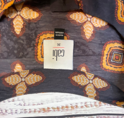 Cabi Geometric Print Sleeveless Top - Size M