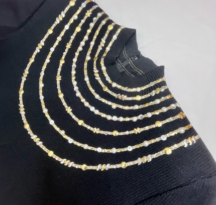 Vintage St. John by Marie Gray Black Long Sleeve Knit Dress - Size 2