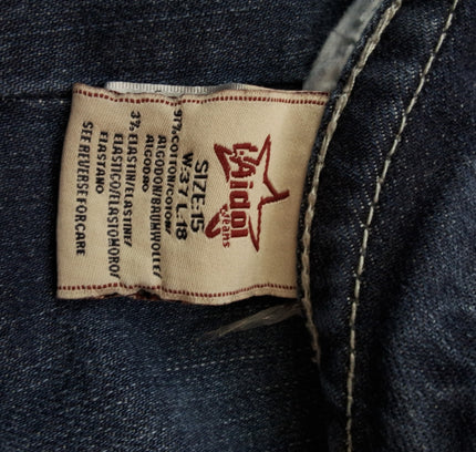 LA Idol Embellished Capri Jeans - Size 15