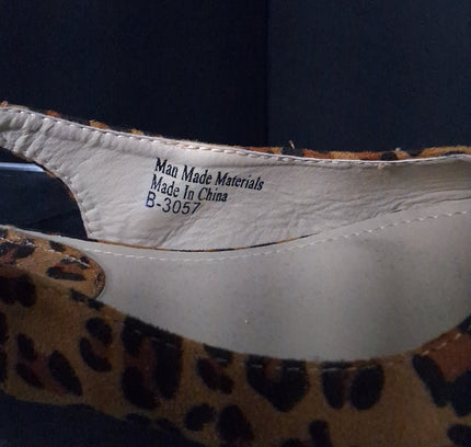 Victoria K Leopard Print Flats - Women's Size 7