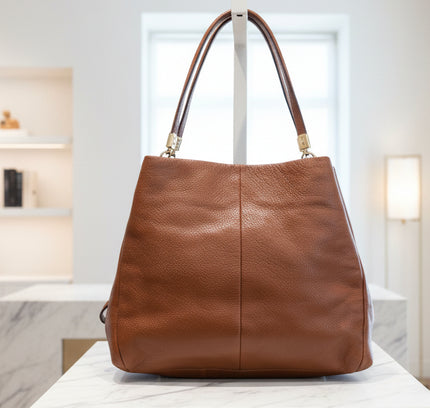 Coach Cognac Brown Leather Shoulder Bag - Discontinued Style E1376-26224