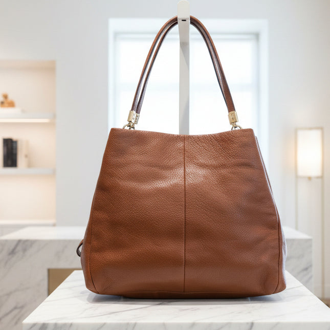 Coach Cognac Brown Leather Shoulder Bag - Discontinued Style E1376-26224