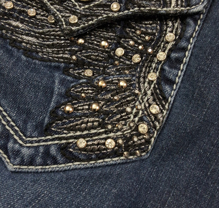 LA Idol Embellished Capri Jeans - Size 15