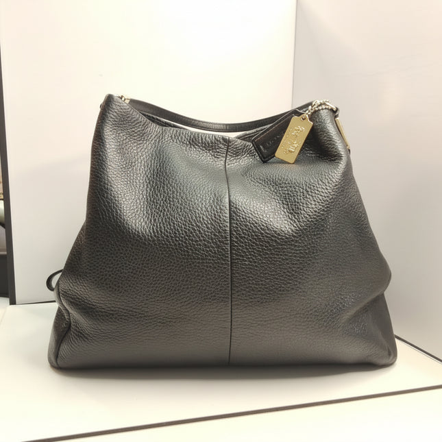 Coach26224 Phoebe Black Leather Tote Bag - Excellent Condition