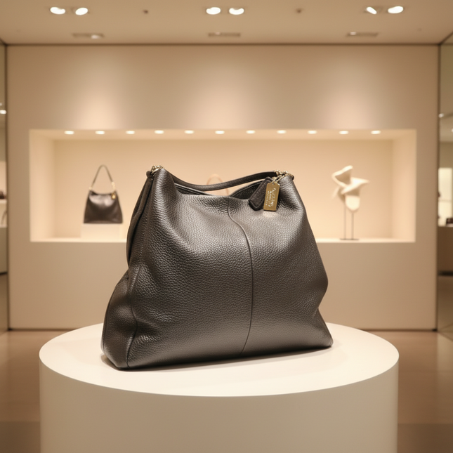 Coach26224 Phoebe Black Leather Tote Bag - Excellent Condition