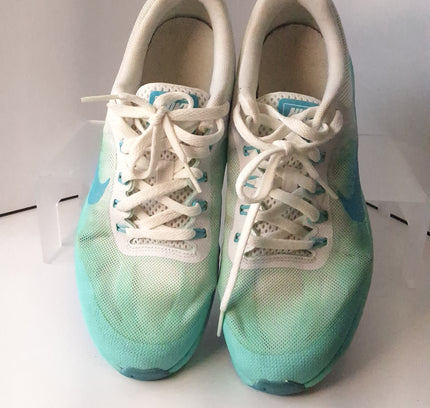 Nike Sneakers-Teal and White Size 6Y