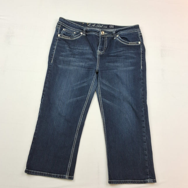LA Idol Embellished Capri Jeans - Size 15