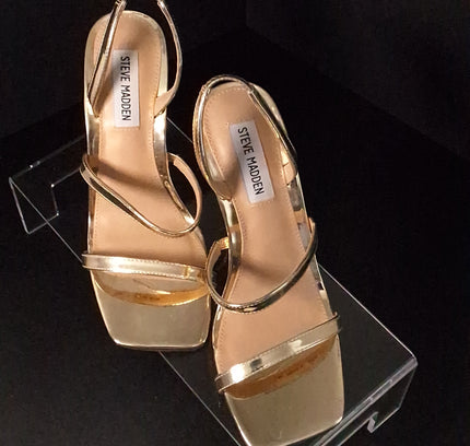 Steve Madden Gold Heels - Women's Size 7 -