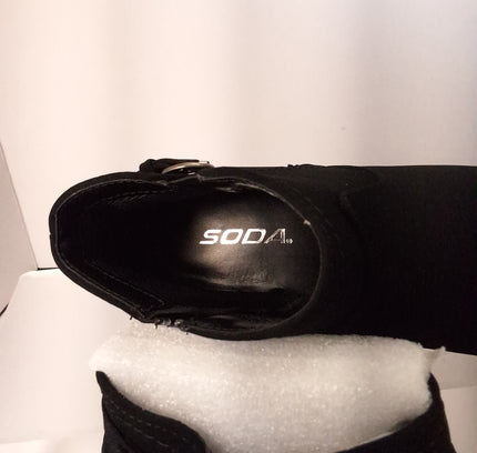 Soda Black Booties - Women's Size 7 - New in Box