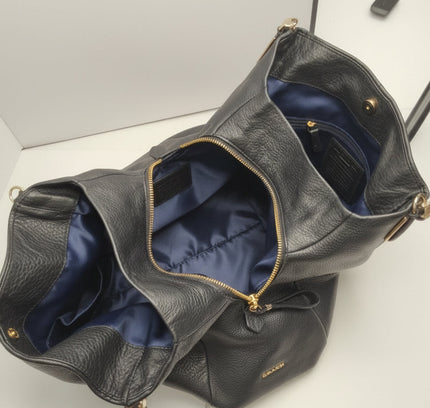 Coach26224 Phoebe Black Leather Tote Bag - Excellent Condition