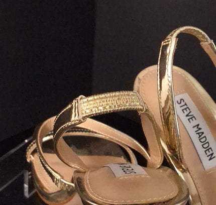 Steve Madden Gold Heels - Women's Size 7 -